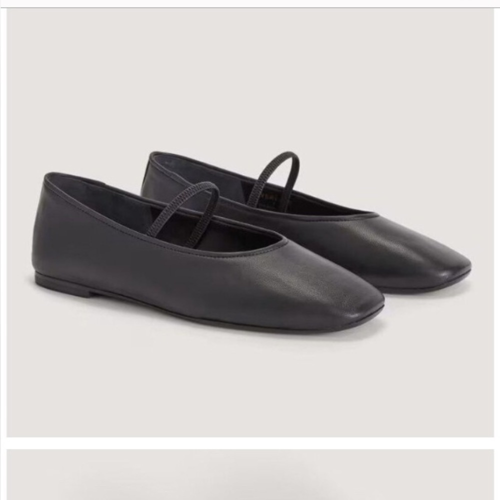 Everlane The Day Mary Jane Black Ballet Flats 7.5